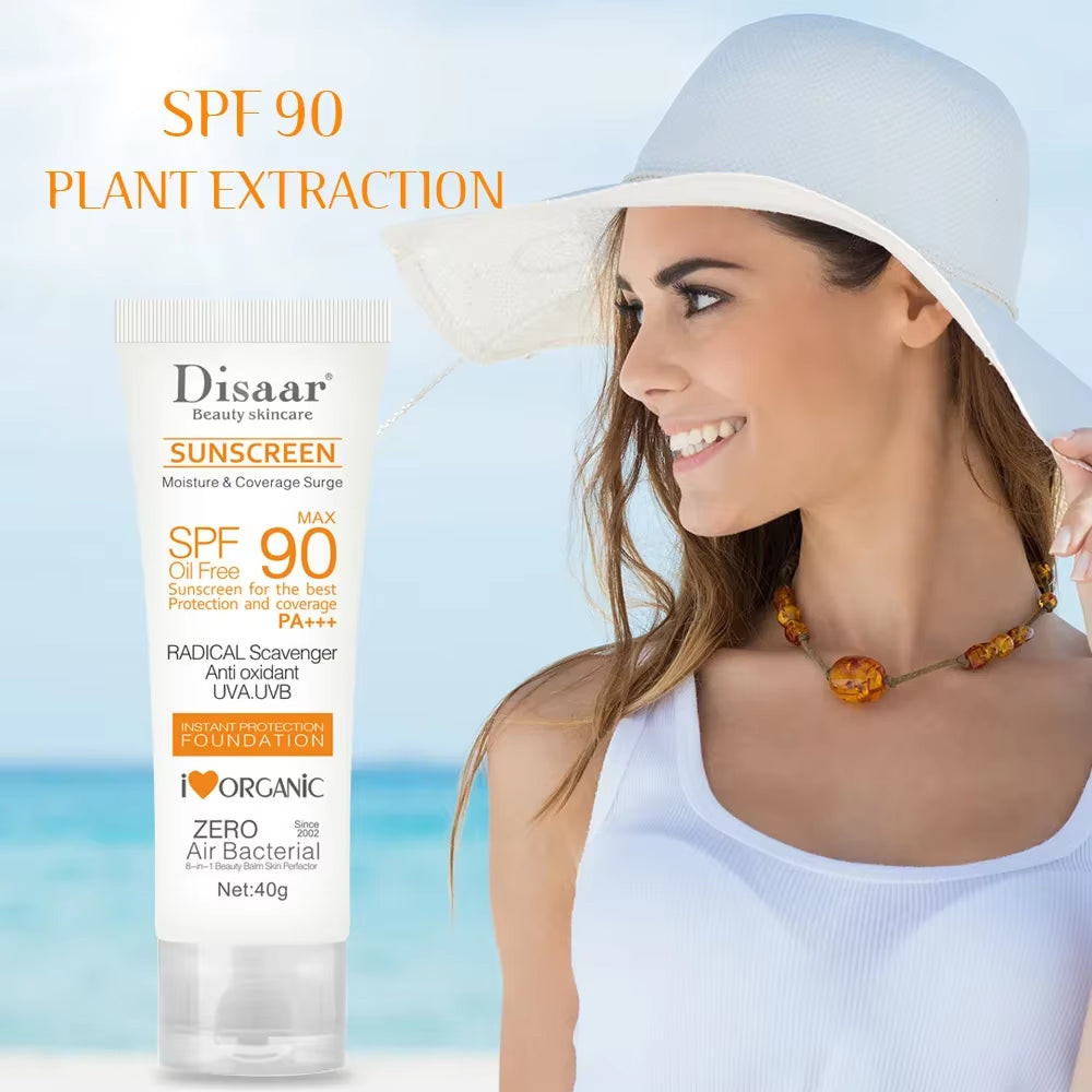 Disaar 40G Sunscreen Cream SPF 90 Body Protector Solar Lotion Original Facial UV Protection