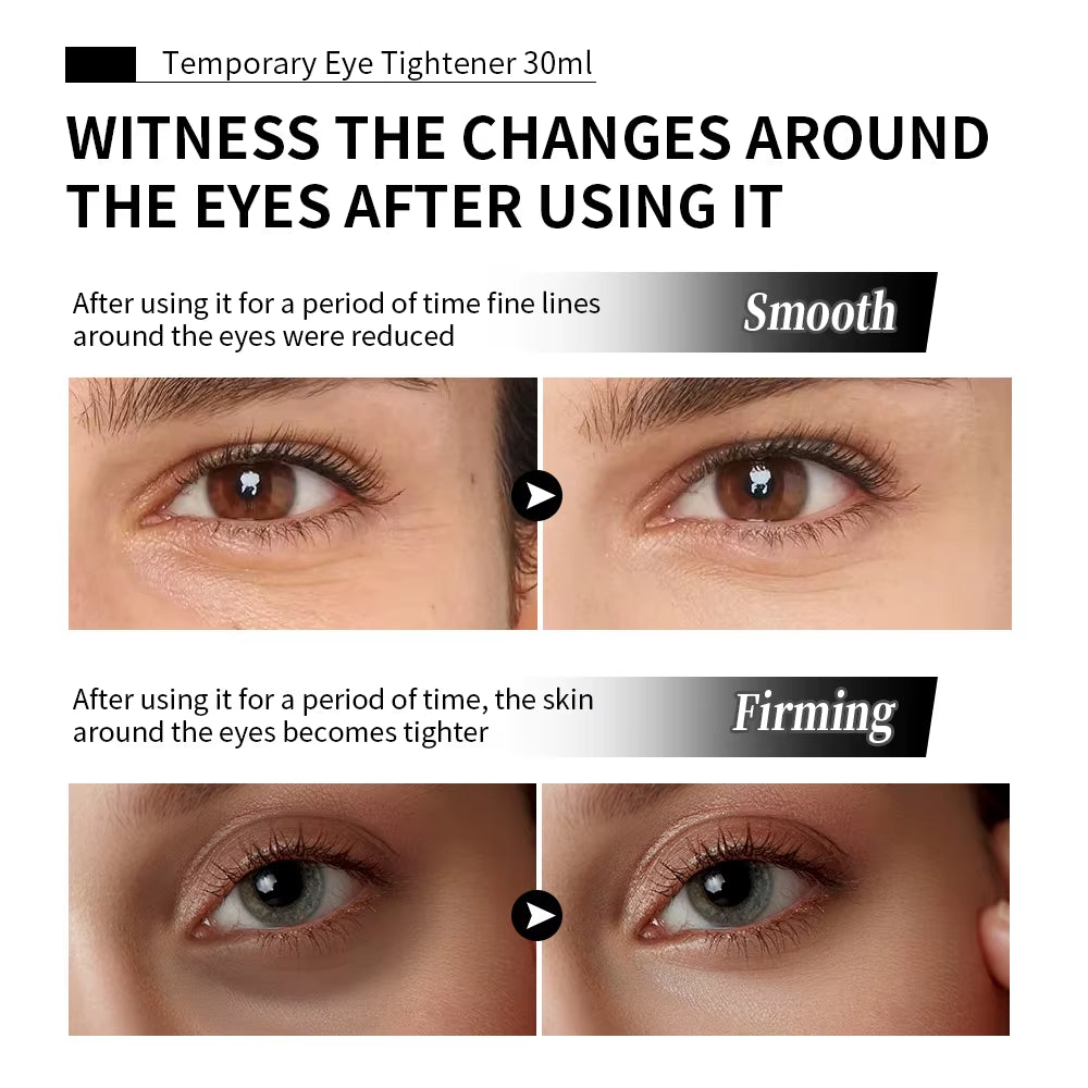Instant Tighten Wrinkles Eye Cream Remove Eye Fat Bags Puffiness Lifting Firming Smooth Fine Lines Nourish Eye Massage Cream