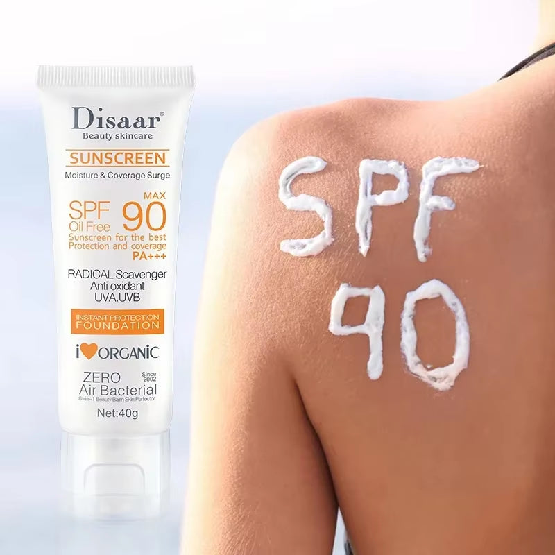 Disaar 40G Sunscreen Cream SPF 90 Body Protector Solar Lotion Original Facial UV Protection