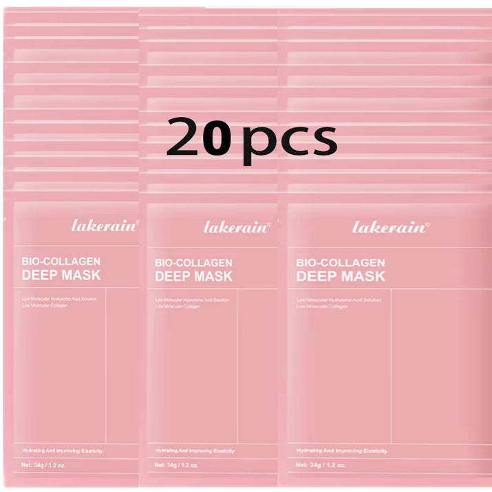 Bio-Collagen Real Deep Mask Supplement Collagen Hydrating Overnight Hydrogel Mask Elasticity Improvement Pore Minimizing Firming